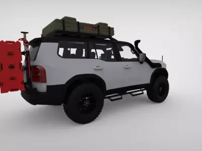 Toyota Land Cruiser Prado 2024 Full Accesories - Ciclon4X4 3D model