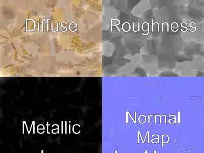 Oval Stone Bathtub Carved Luxury model pack Low-poly 3D model