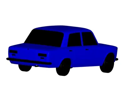 Fiat 124-1965 3D model