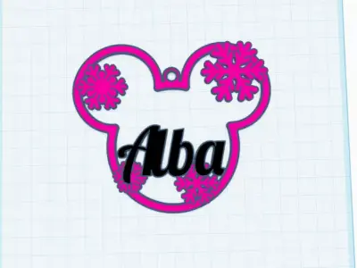 Mickey Christmas ornament pack A 3D print model