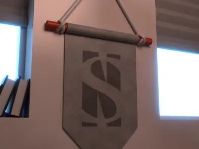 3D asset - Interior Low-poly 3D model