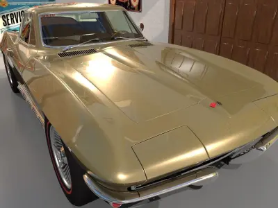 Chevrolet Corvette Stingray 1964-65 3D model