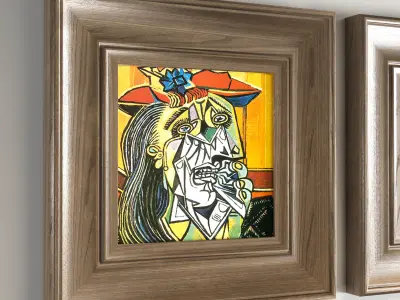 Pablo Picasso Low-poly 3D model