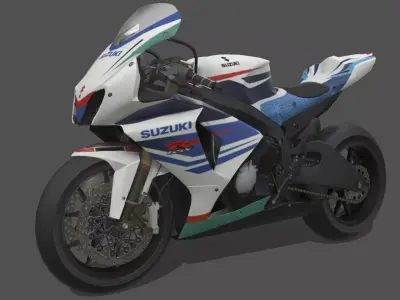 Sportbike8 Low-poly 3D model