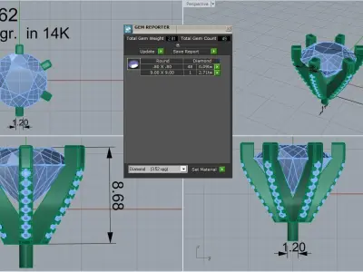 Peg Setting Detail  0662 Free 3D print model