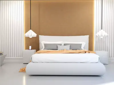 modern bedroom 3D model