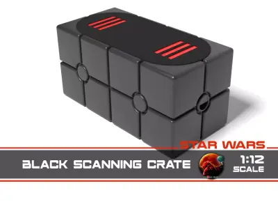 Star Wars Death Star grey Scanning Crate  Free 3D print model