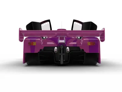 Jaguar XJR-9LM Le Mans Silk Cut Racing 1988 HQ 3d model 3D model