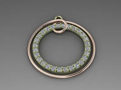 Circle Pendant  3D print model