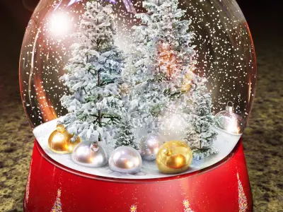 Snow Glass Ball  3D model