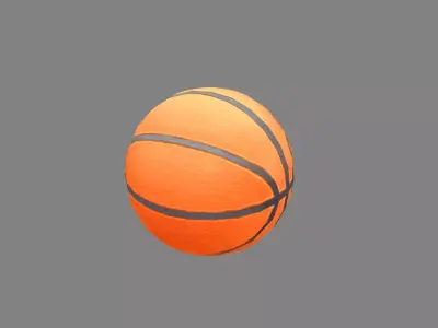 A basketball Low-poly 3D model purchase