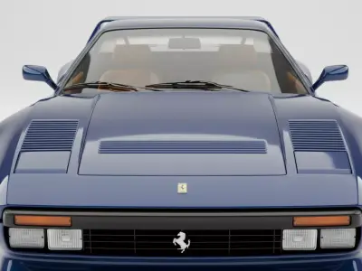 Ferrari 288 GTO Low-poly 3D model