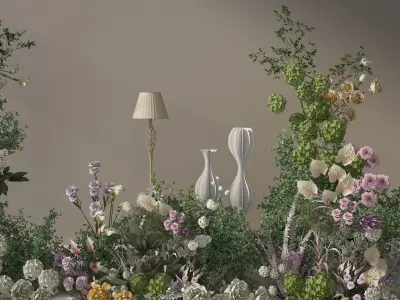 Floristry Fine art display 3D model