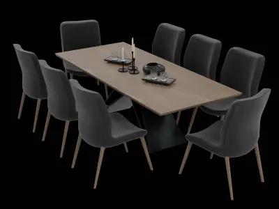 Table Set 3D model