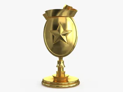 Award Trophy 04 Low-poly 3D model