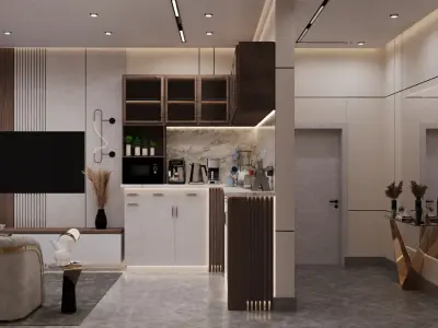 living room  3D model 2