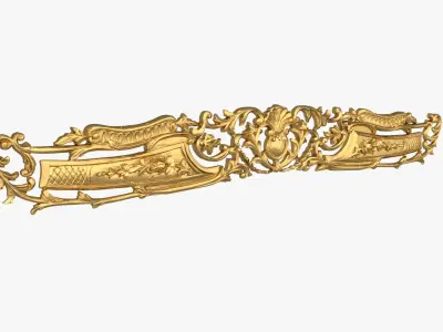 Classic decor ornament 208 3D model