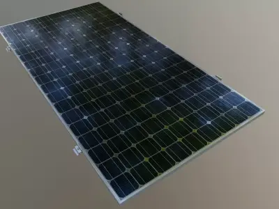 9-Solar Panel 320Wp 1950x990x35mm 3D model