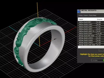 ring woman  3D print model 136