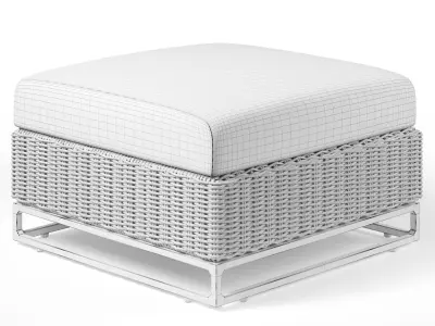 OVE Torrance III Pieces Ottoman 3D model