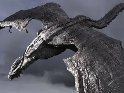 Vermithrax Pejorative Dragon  3D model