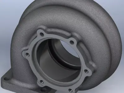 Turbocharger Turbine Housing  3D print model