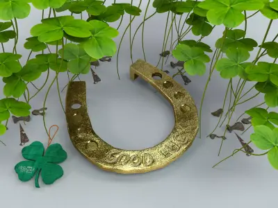 St Patricks Horseshoe 3D Model 3D model