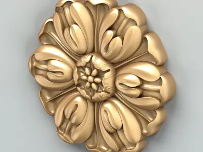Round rosette 028 3D model