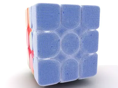 Vibrant Puzzle Cube model pack Low-poly 3D model