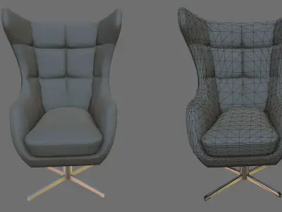 HQ Modern Style Furniture Pack Low-poly 3D model