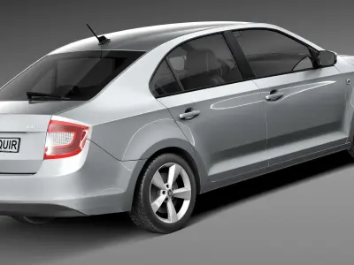 Skoda Rapid 2013 3D model