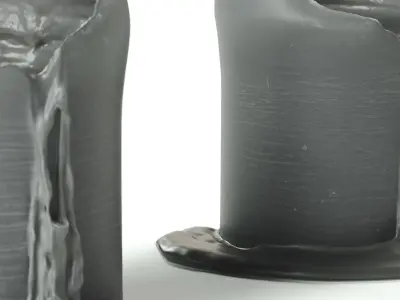 POLYPASTA - candle blue used 01 3D model