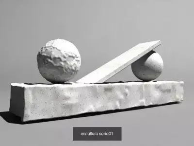 coleccion esculturas 02 3D Model Pack