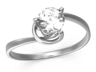 Solitaire Low-poly 3D model