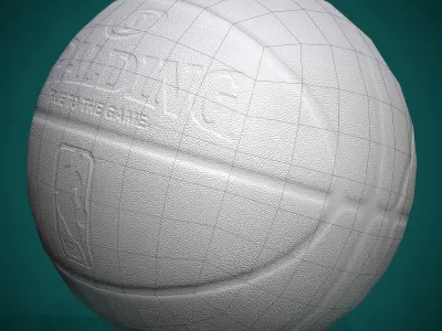 Basketball ball Low-poly 3D model 3