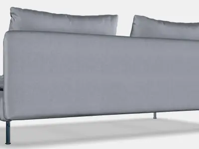 SODERHAMN 3-seat section 1 Low-poly 3D model