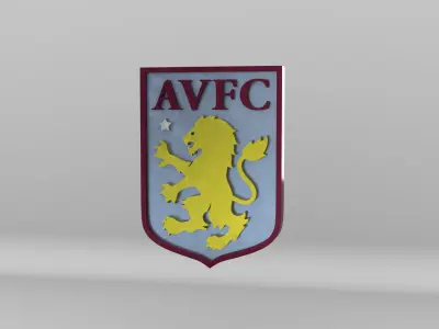 Aston Villa Football Club Logo 3D model