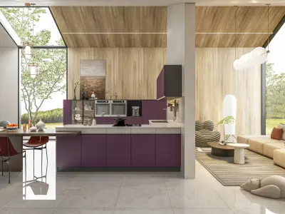 Kitchen fully parametric  Resizable manufacturable  0019 3D model