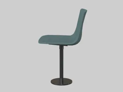 PATO Column Chair-Model 4082 Ancient green Low-poly 3D model