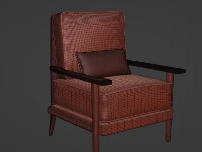PIAZZETTA ARM CHAIR - LORO PIANA  3D model