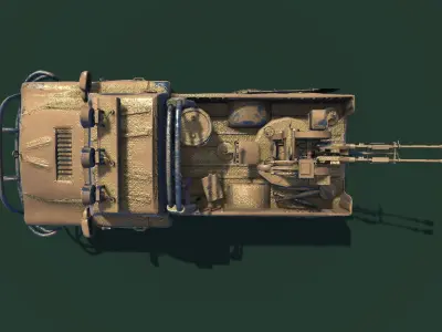 Modern SUV Low-poly 3D model