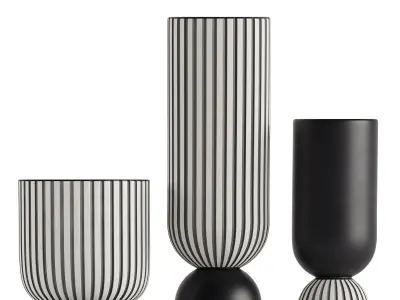 Channeled Vase 3D model