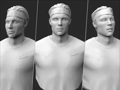 Rafael Nadal 3D Printable 3D print model