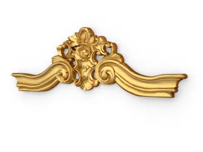 Classic carved decor ornament 381  3D model