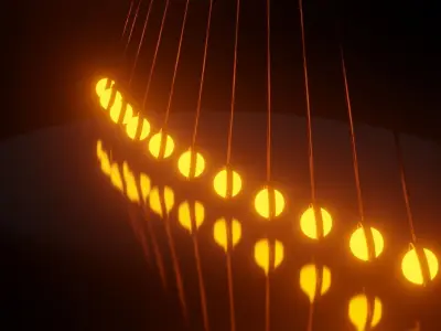 PENDULUM rays of light 3D model