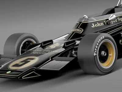 Lotus 72d John Player Special 1970-1975 3D model