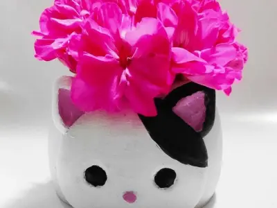 Kit- 4 Cute Flower Pots 3D print model