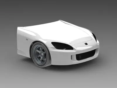 S2000 AP2 Front Assembly Exterior Surfaces - 3D Laser-Scanned 3D model