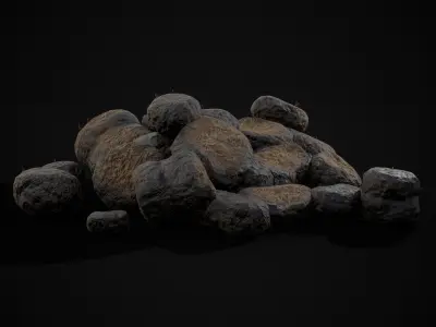 Horse Poop Version 2 Low-poly 3D model