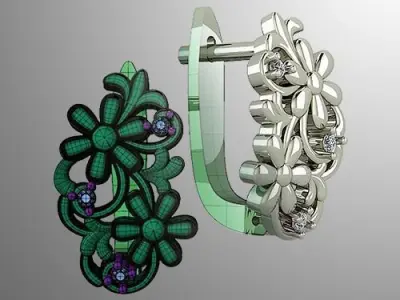 Earrings 63 3D print model